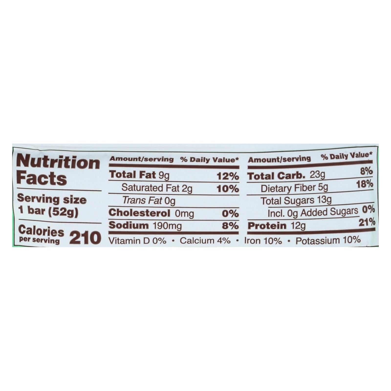 Rxbar - Barra de proteína - Chocolate con menta - Caja de 12 - 1.83 oz.