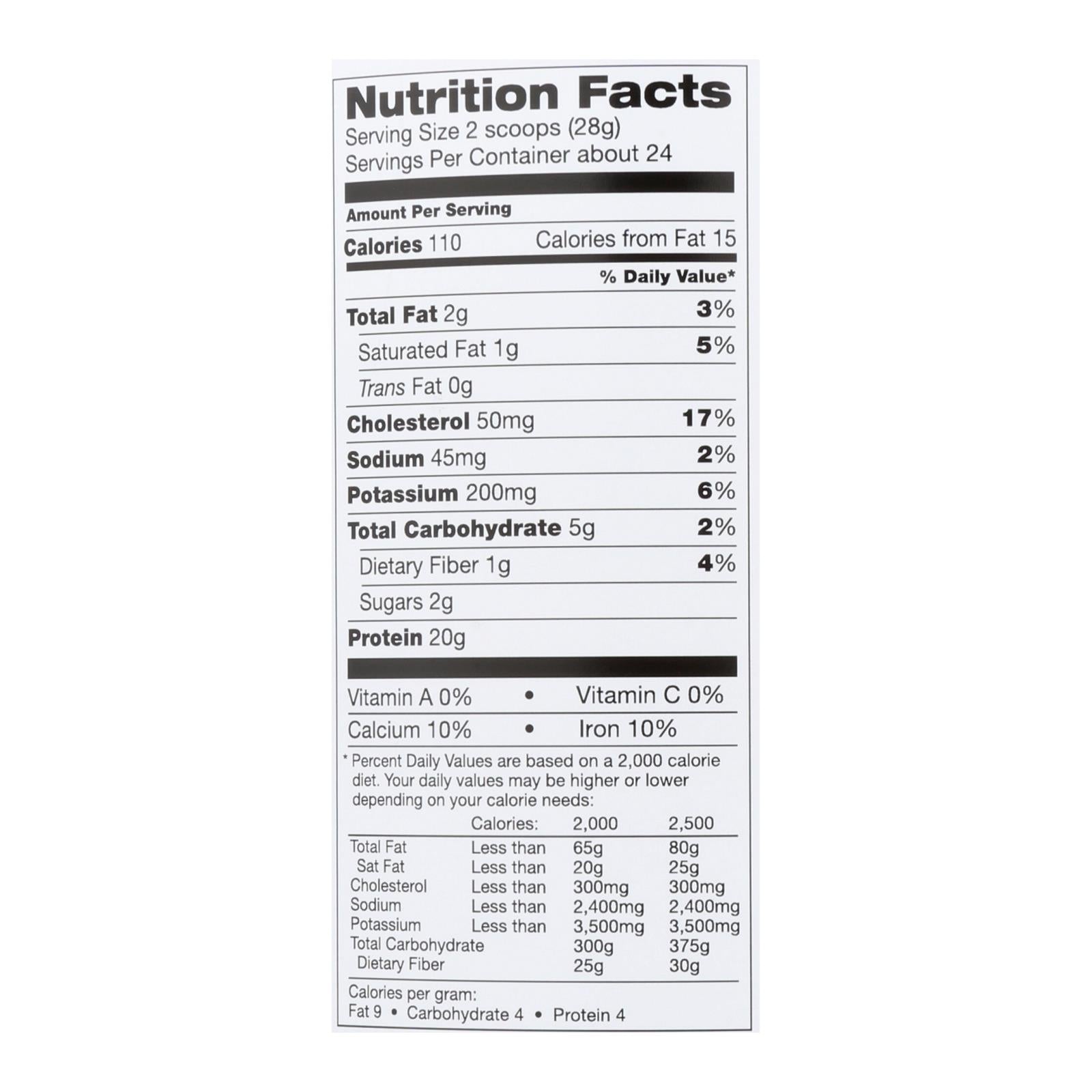 Proteína de suero de leche Tera's - 24 oz. Chocolate negro de comercio justo, sin RBGH