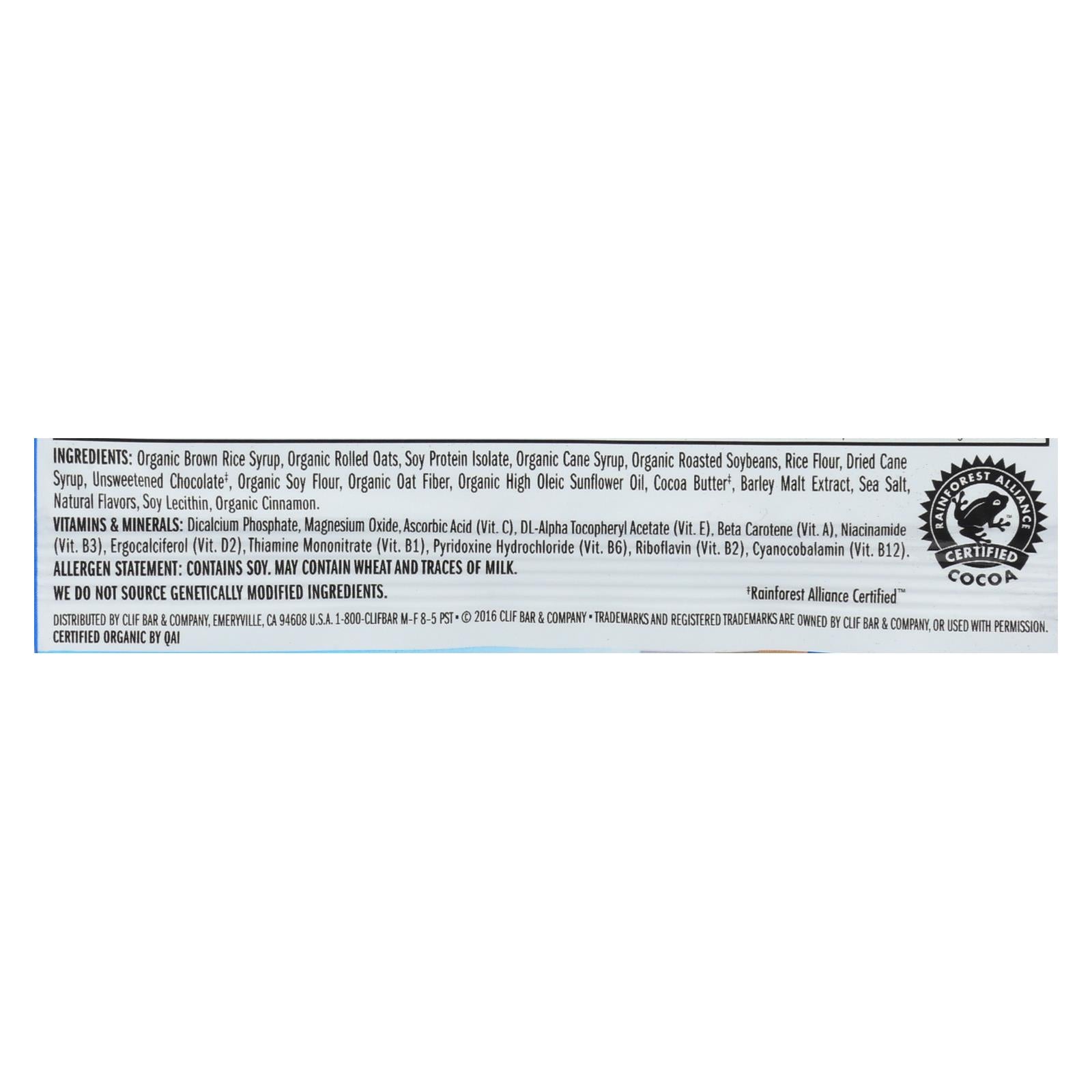 Clif Bar - Chispas de chocolate orgánico - 2.4 oz 