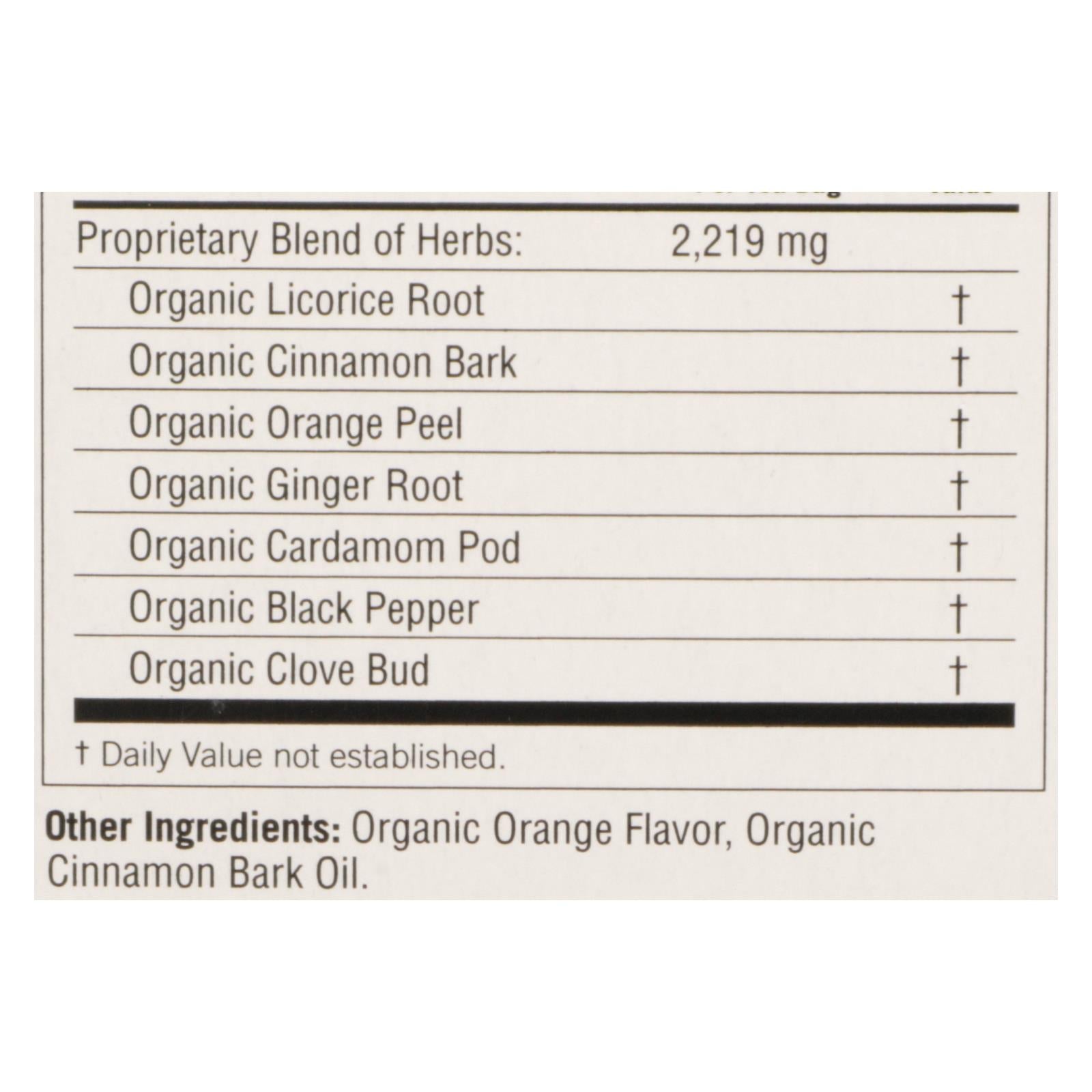 Bolsitas de té de regaliz Yogi Original, 16 bolsitas (paquete de 6) 
