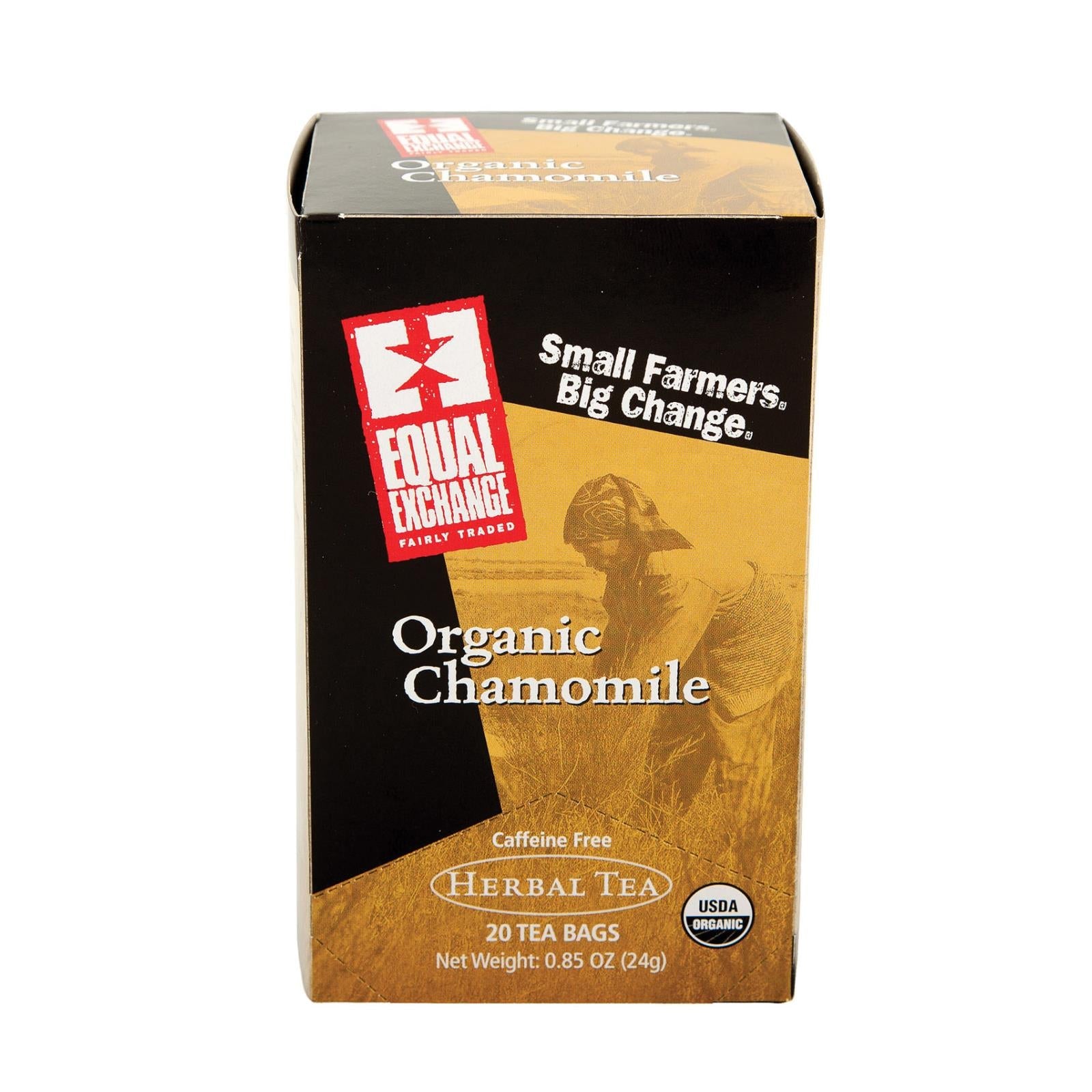 Té de manzanilla orgánico Equal Exchange | Paquete de 20 bolsitas (paquete de 6)
