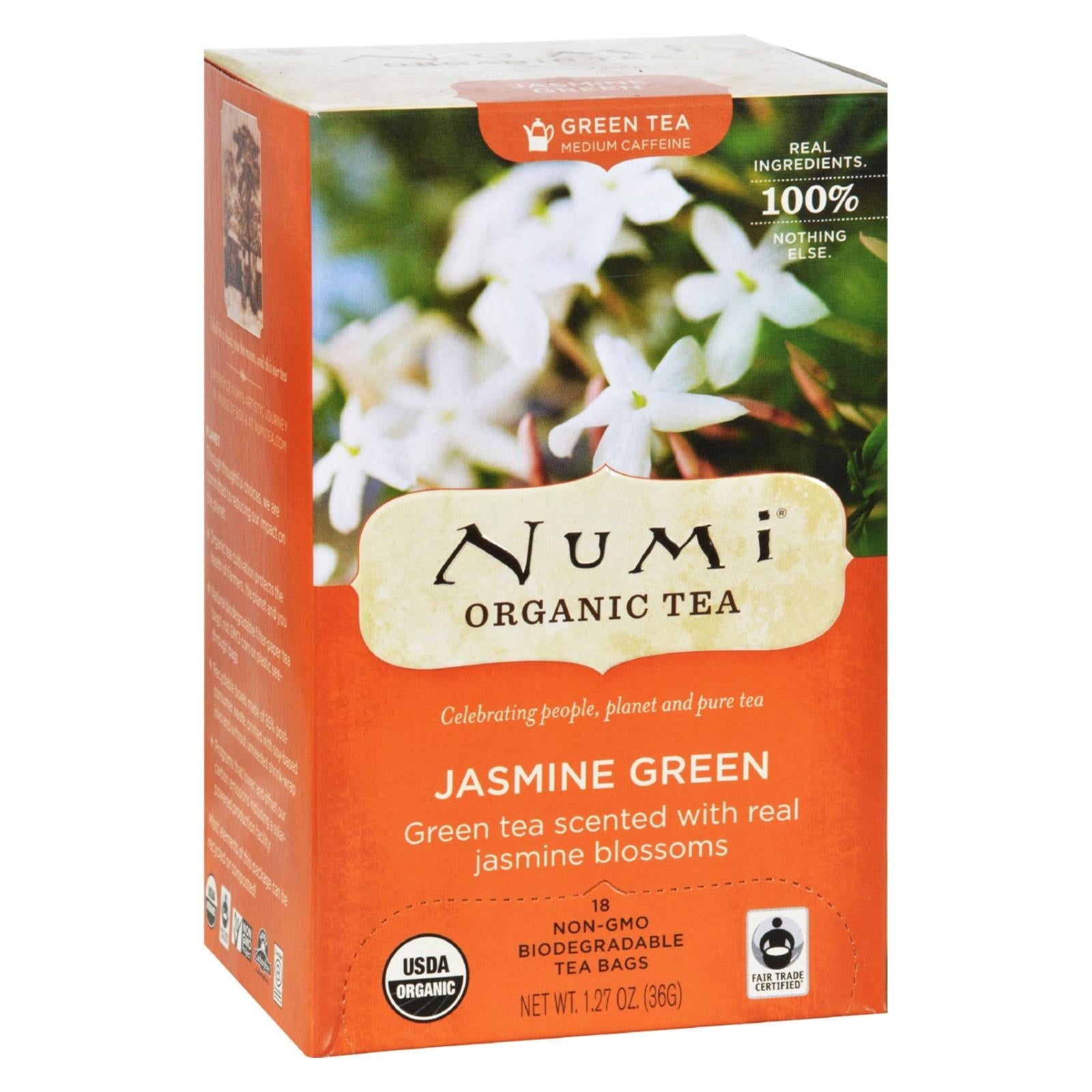 Té verde de jazmín orgánico Numi, 108 bolsitas
