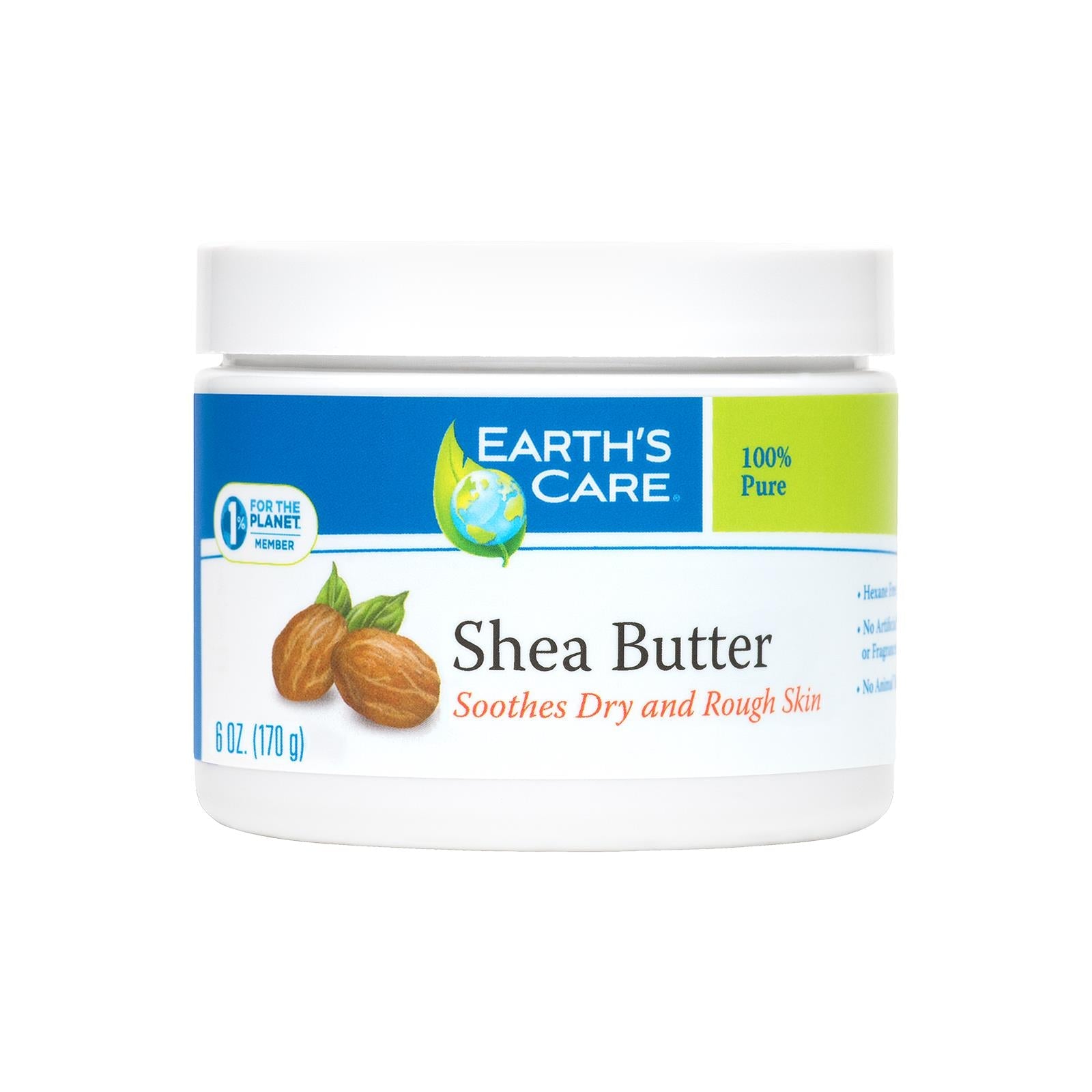 Earth's Care 100% Pure Natural Shea Butter - 6 Oz