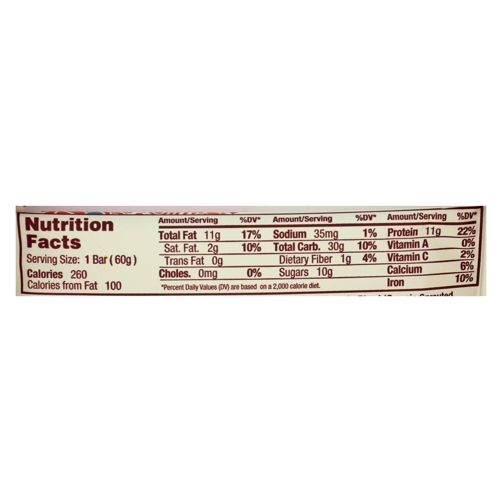 Barras orgánicas Macrobar de caramelo de anacardo (paquete de 12) de 59 g