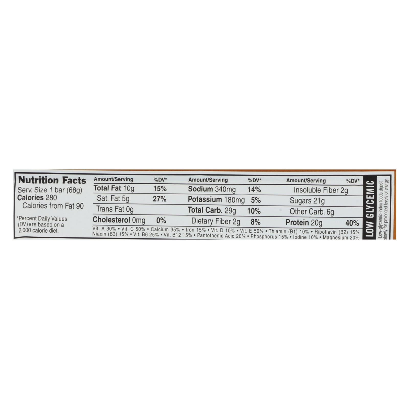Barra de proteína Clif Bar Builder's - Chocolate con mantequilla de cacahuete, 12 x 2.4 oz