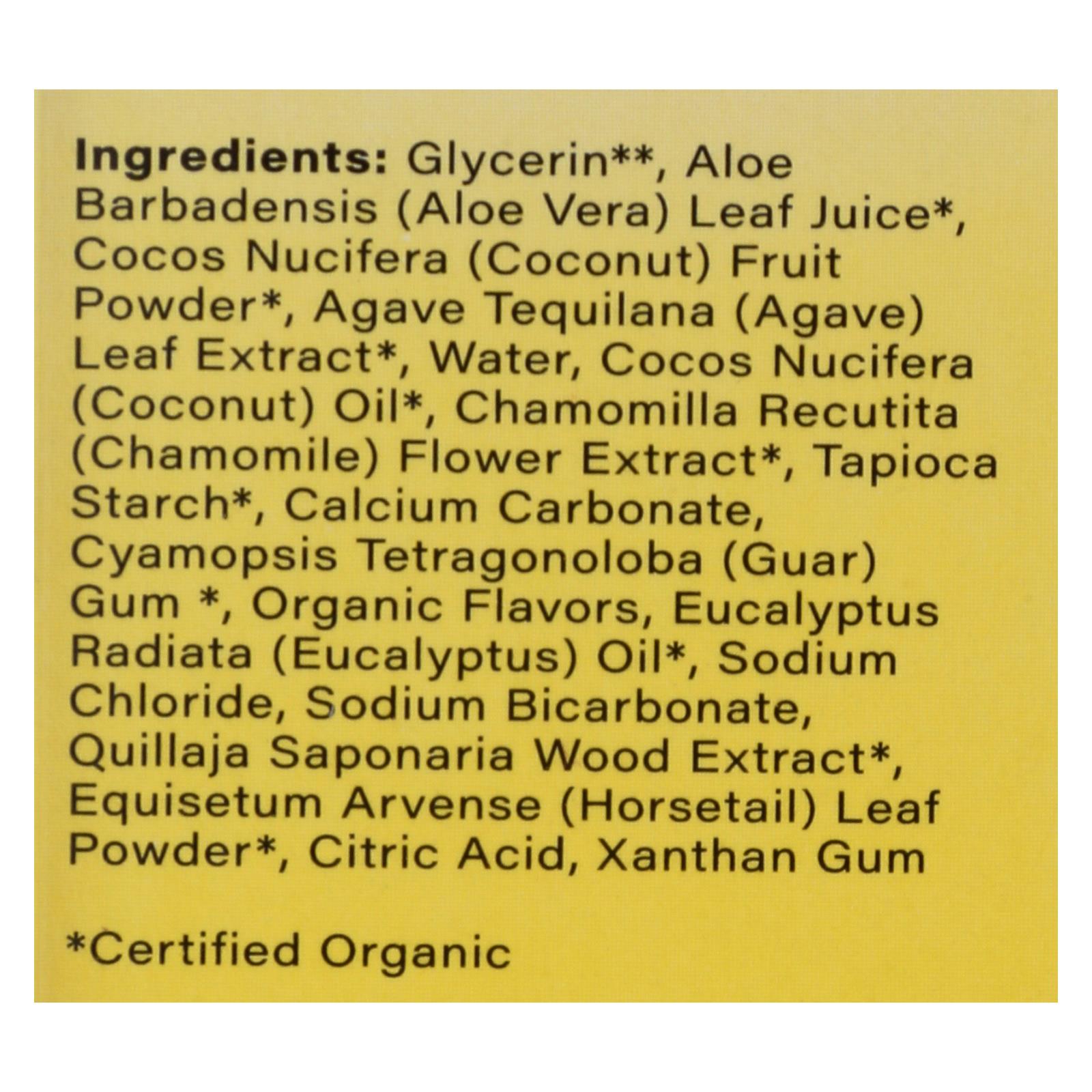 Pasta de dientes Radius Coconut Banana Chamomile & Coconut Oil - 3 oz.