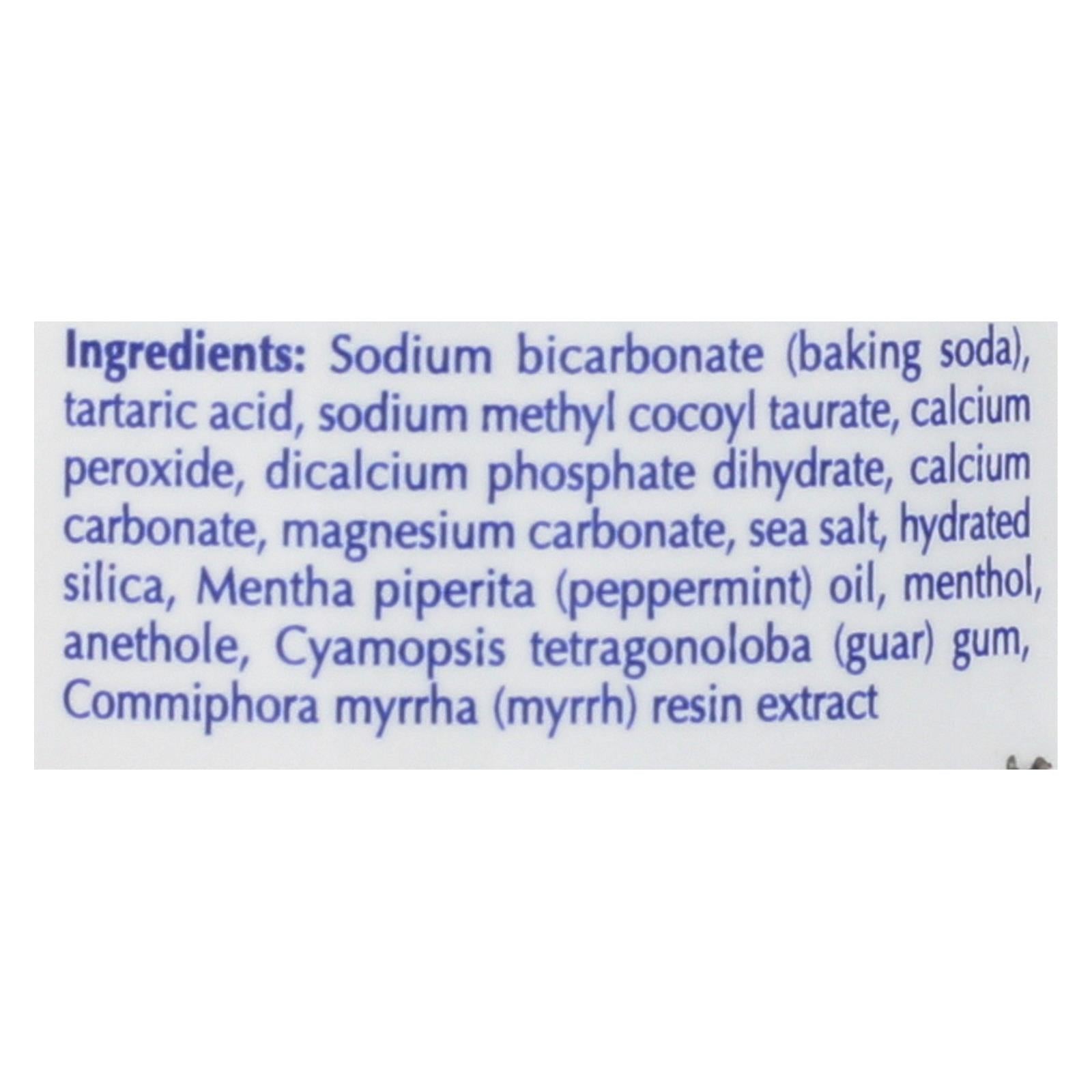 Polvo dental sin flúor Eco-Dent Xtra-Brite, blanquea los dientes, 56 ml, temperatura = 0,9