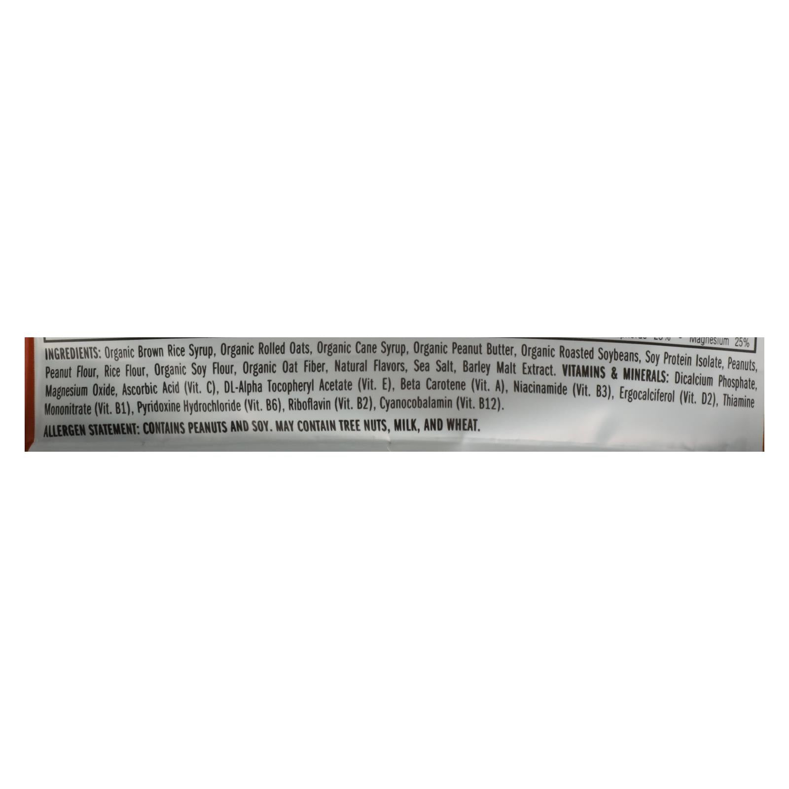 Clif Bar Organic Crunch Peanut Butter, Barras de 2.4 oz (Caja de 12)