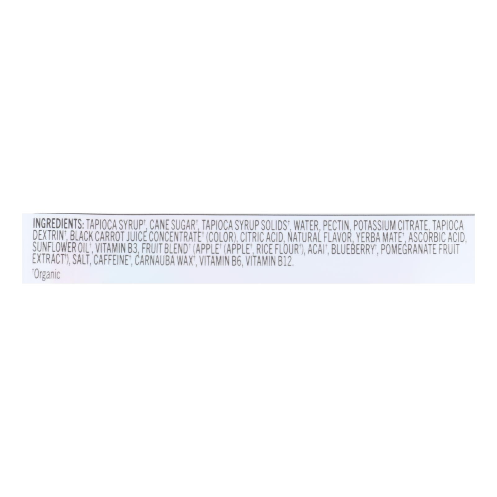 Masticables energéticos Pro Bar Bolt - Frambuesa orgánica - 59 g (caja de 12)
