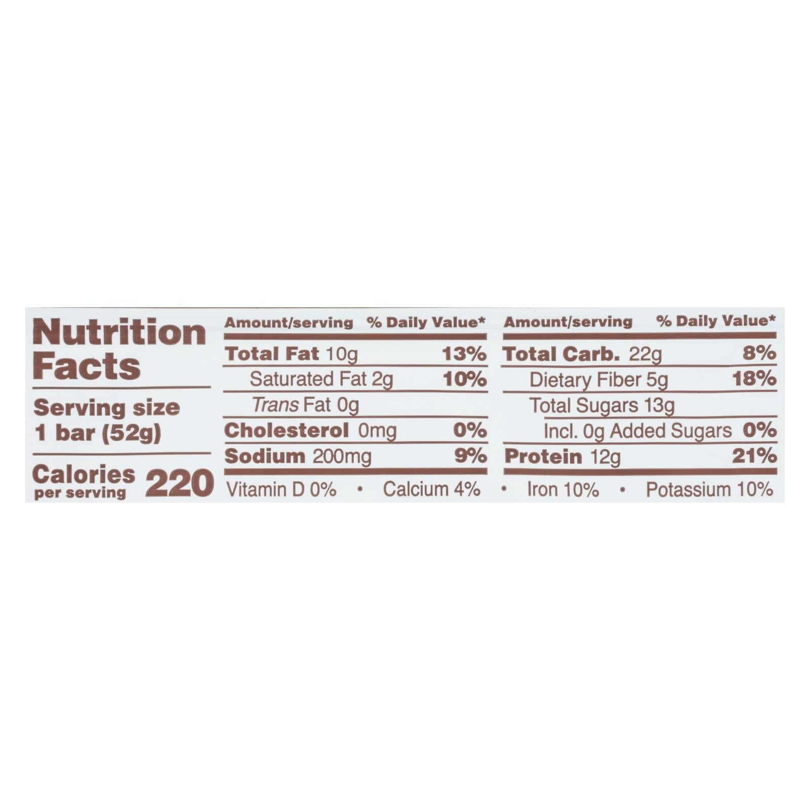 Rxbar - Barra de proteína - Chips de chocolate - Caja de 12 - 1.83 oz.