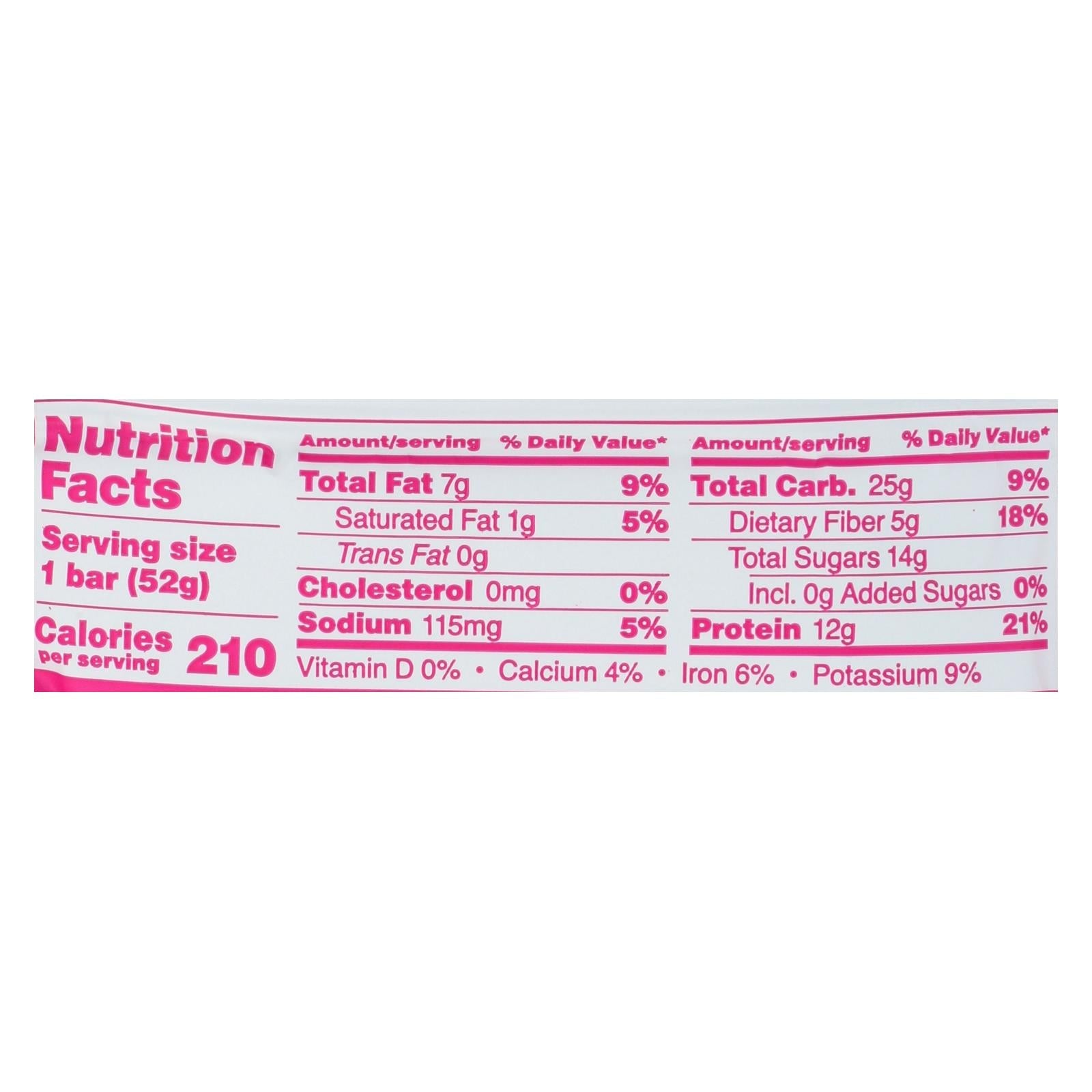 Barra de proteína Rxbar - Mezcla de frutos rojos - Caja de 12 - 54 g