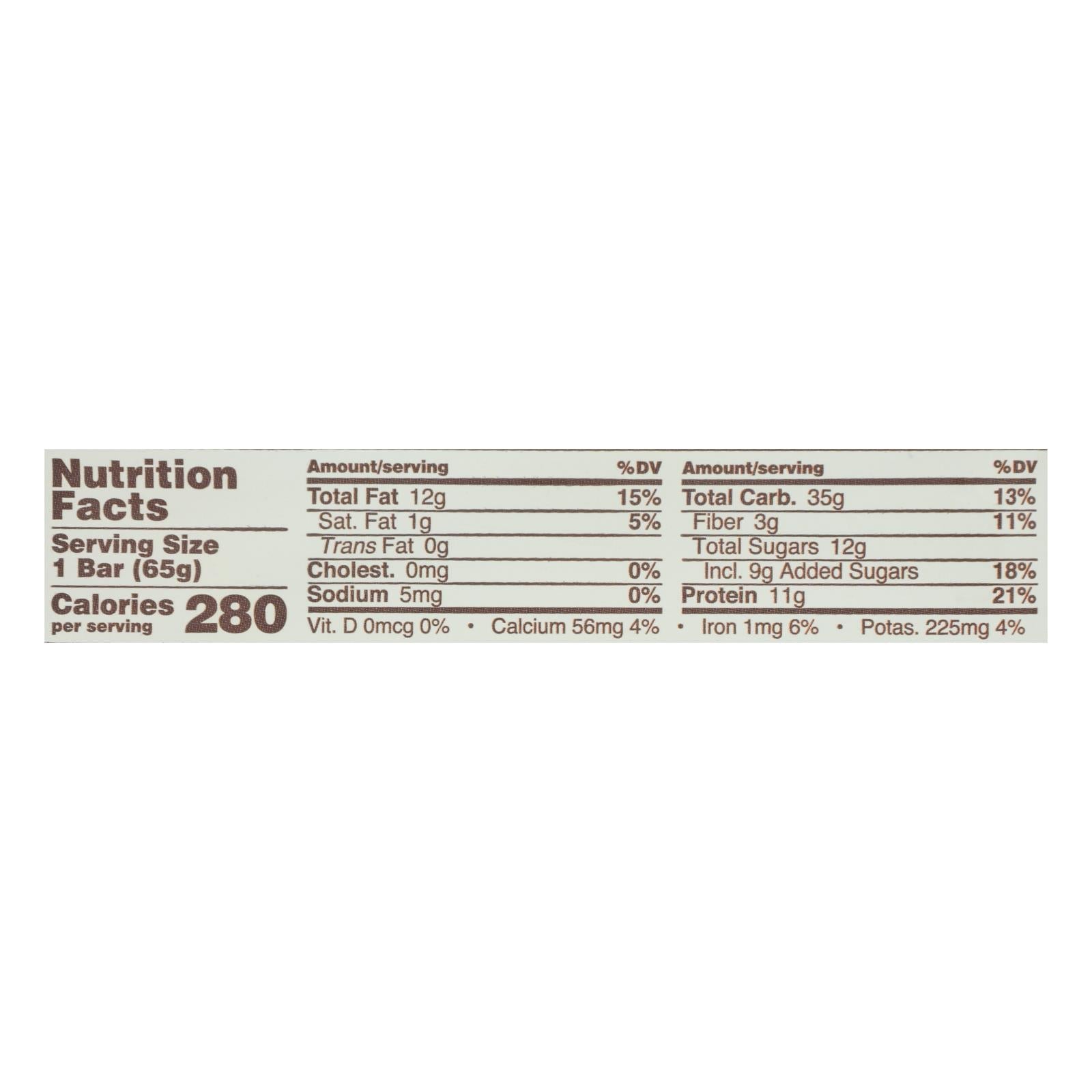 Mantequilla de plátano y almendras orgánica Gomacro (paquete de 12) - Barras de 2.3 oz