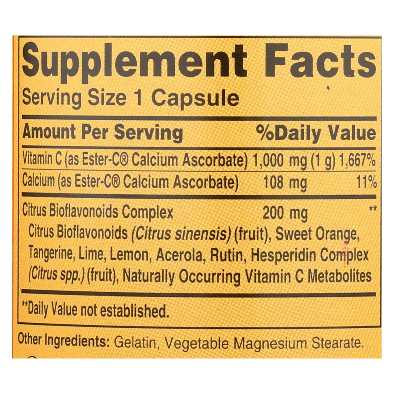 Ester-C® con bioflavonoides cítricos - 1000 mg - 90 cápsulas