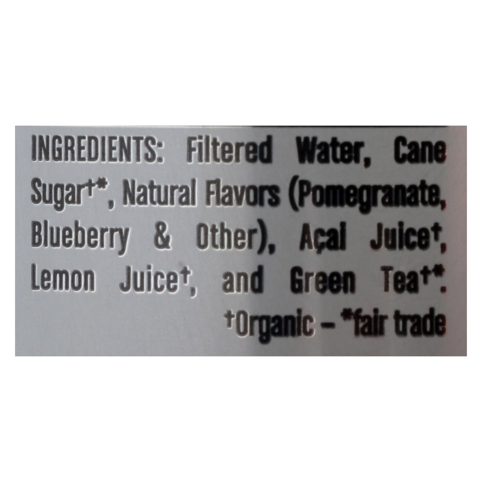 Steaz Sweetened Blueberry Pomegranate Green Tea, 16 Fl Oz, Pack of 12