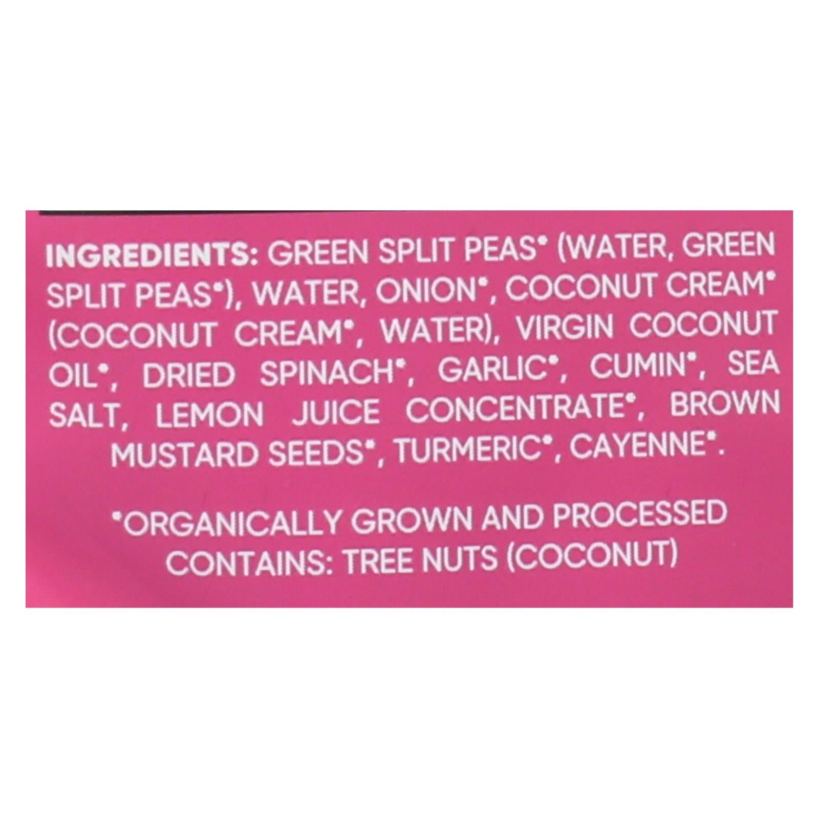 Maya Kaimal Organic Everyday Dal: Green Split Pea Spinach Coconut (Pack of 6 - 10 Oz.)