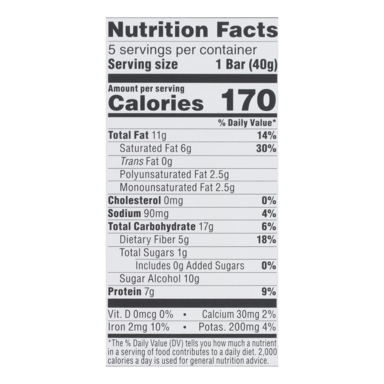 Brownie de chocolate con nueces Atkins Endulge Bar - Paquete de 5 barras