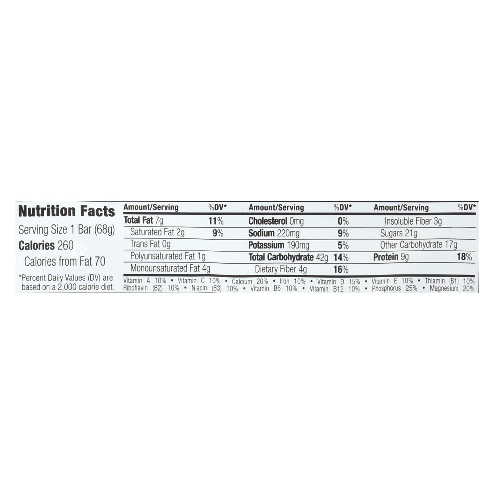 Clif Bar - Barra energética orgánica de chocolate blanco y nuez de macadamia, 2.4 onzas (paquete de 12)