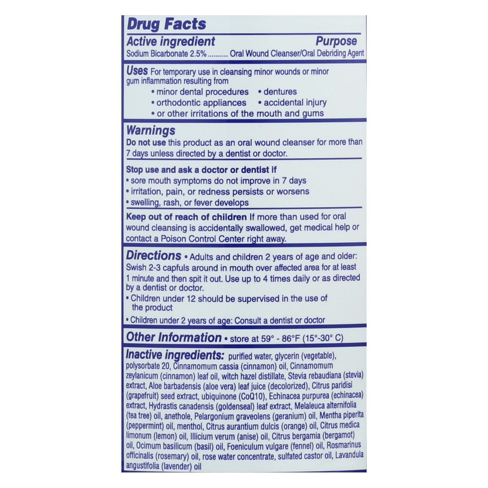 Enjuague bucal Eco-Dent Dailyrinse - Explosión de canela - 8 onzas líquidas
