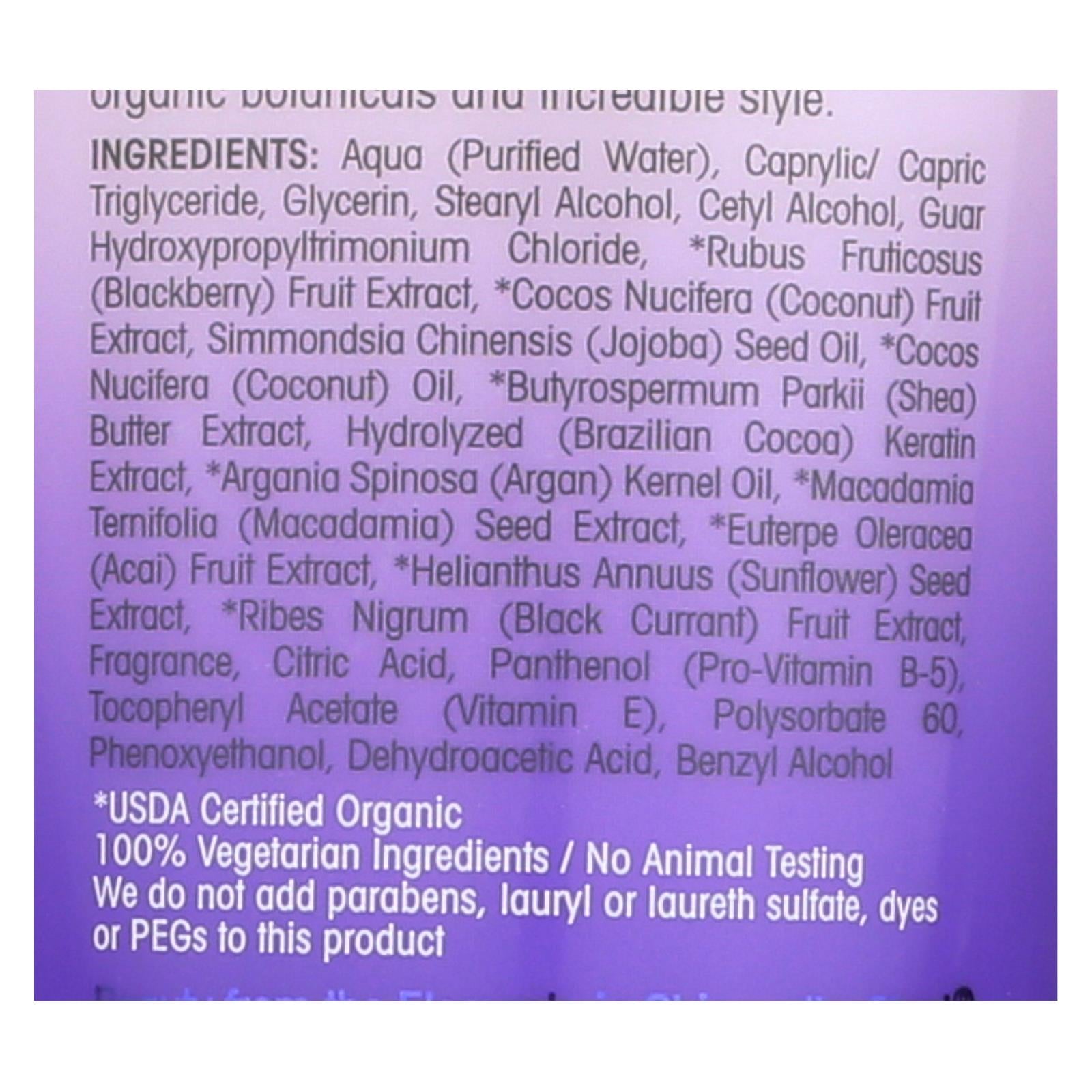 Acondicionador Giovanni 2chic Ultra Repair de mora y leche de coco, 8.5 oz
