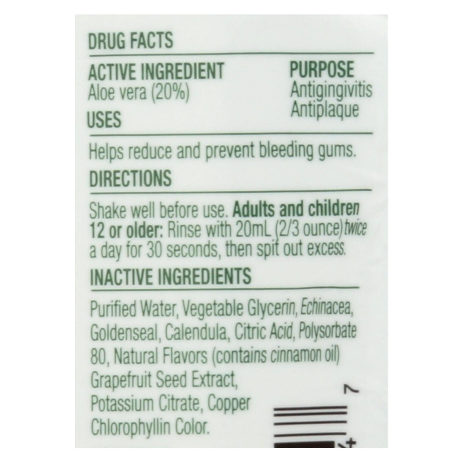 Enjuague bucal de menta antigingivitis de Natural Dentist para encías saludables - 2 fl. oz. 