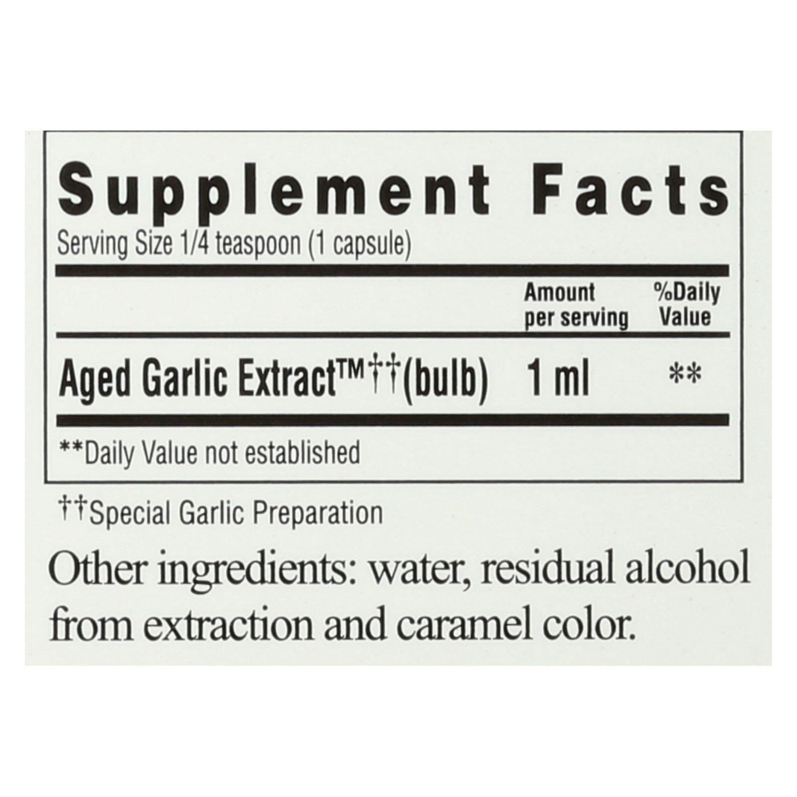 Extracto de ajo añejado líquido Kyolic - Favorece el sistema inmunitario - 56 ml