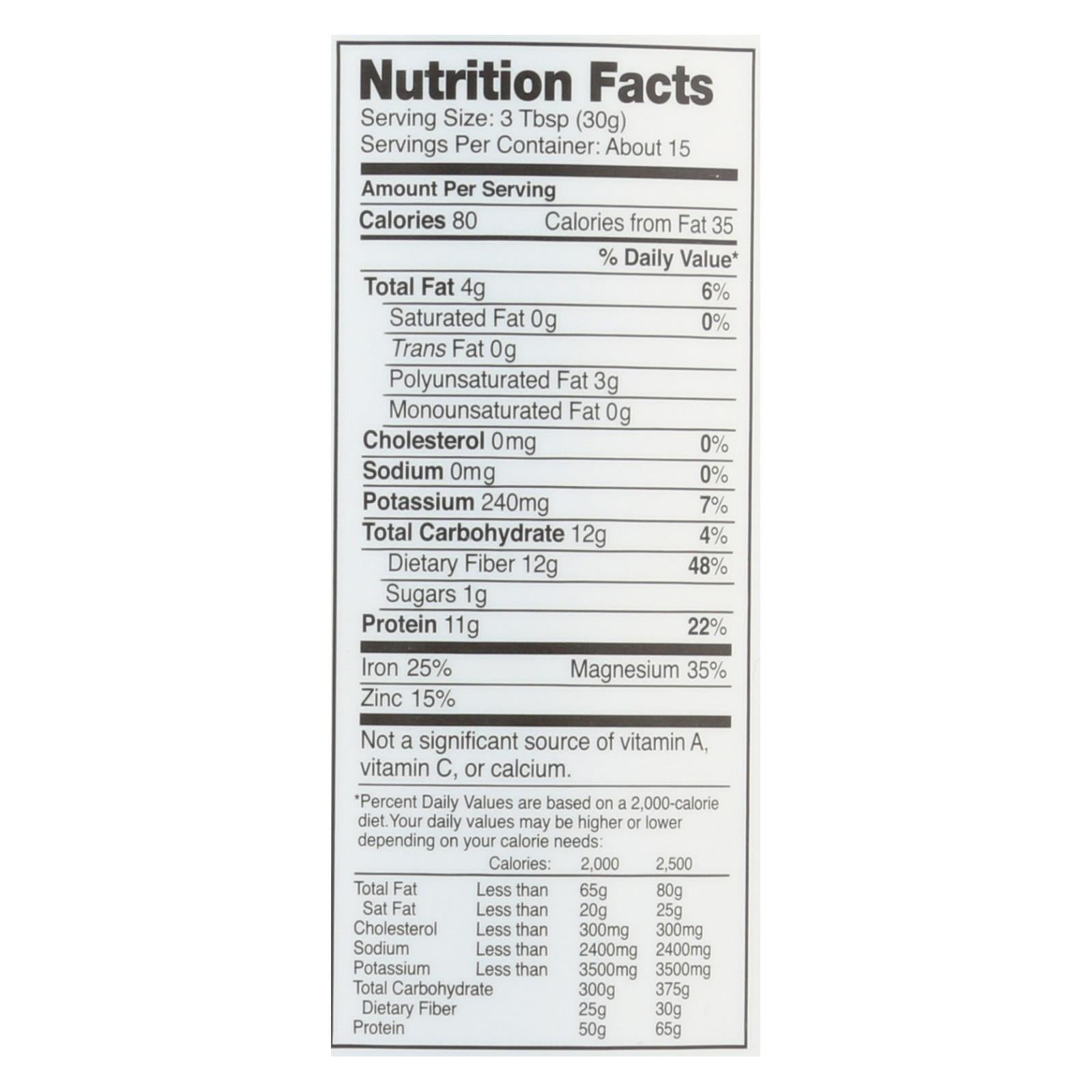 Proteína de cáñamo orgánica Nutiva con alto contenido de fibra, 16 oz.