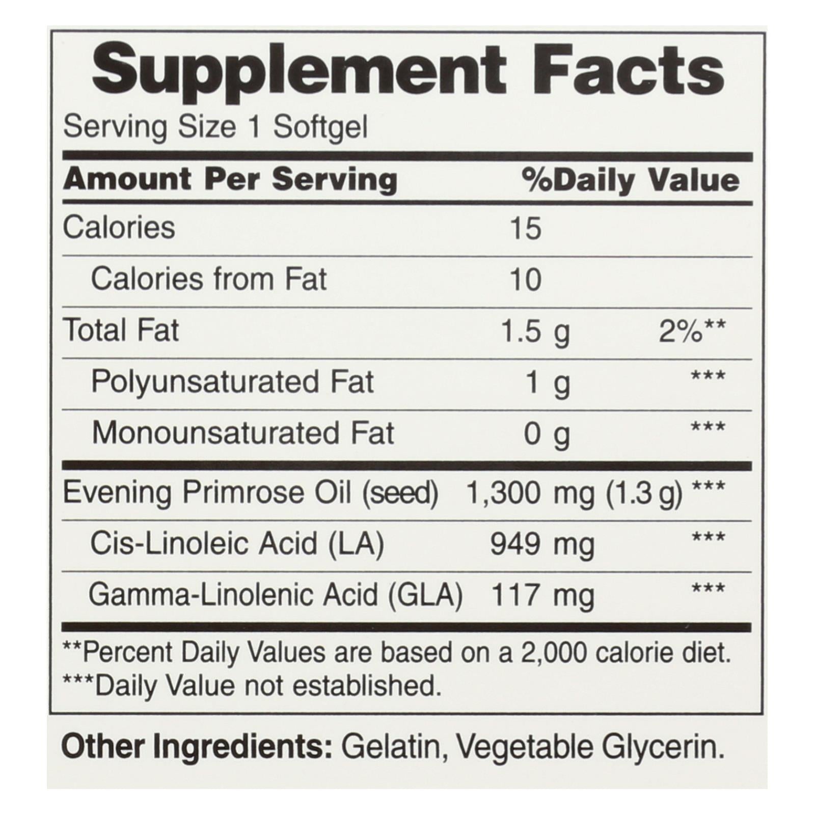 Aceite de onagra 1300 mg | 60+60 cápsulas blandas | American Health