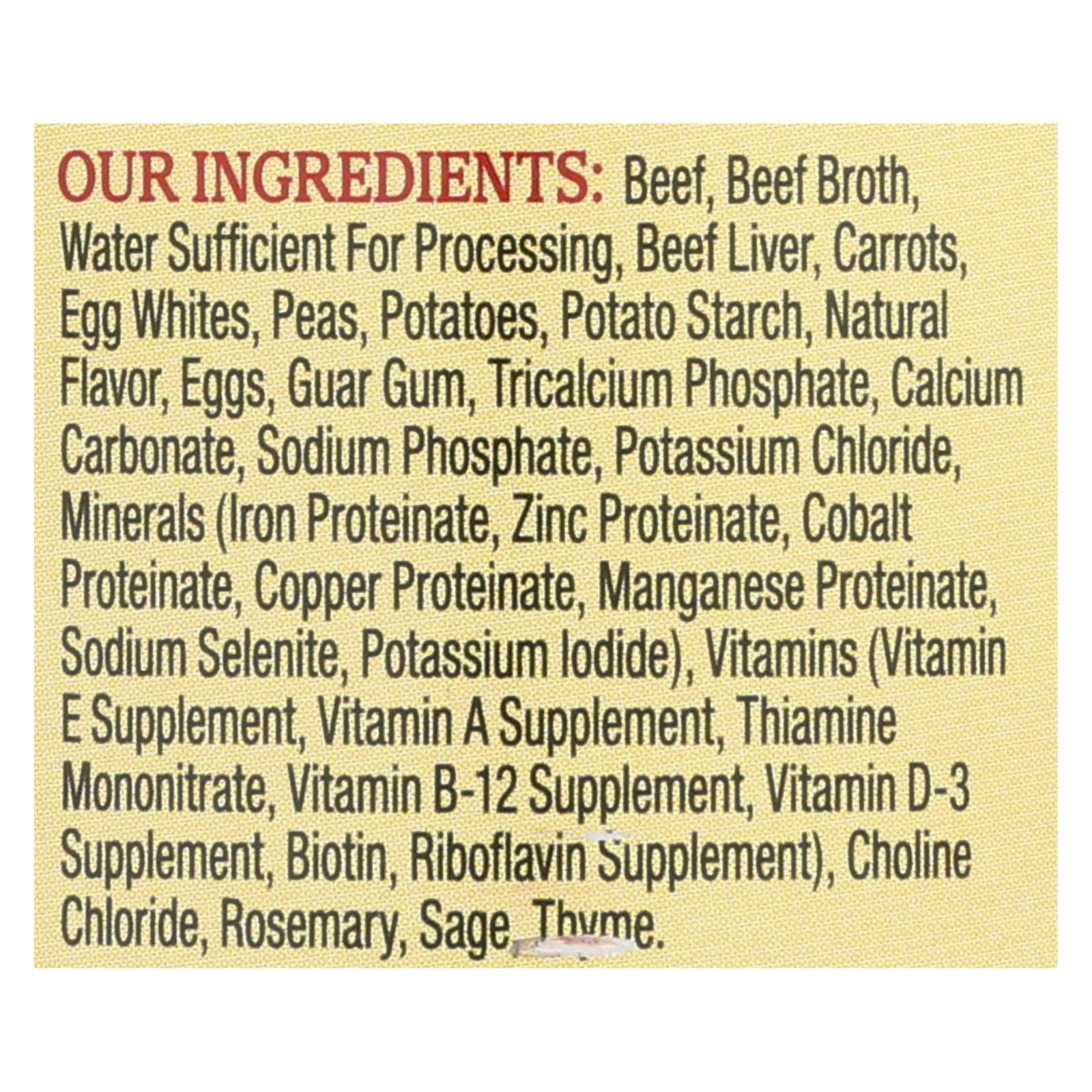 Alimento para perros Wellness Pet Products - Carne de res con zanahoria y papa (paquete de 12) - 12.5 oz.