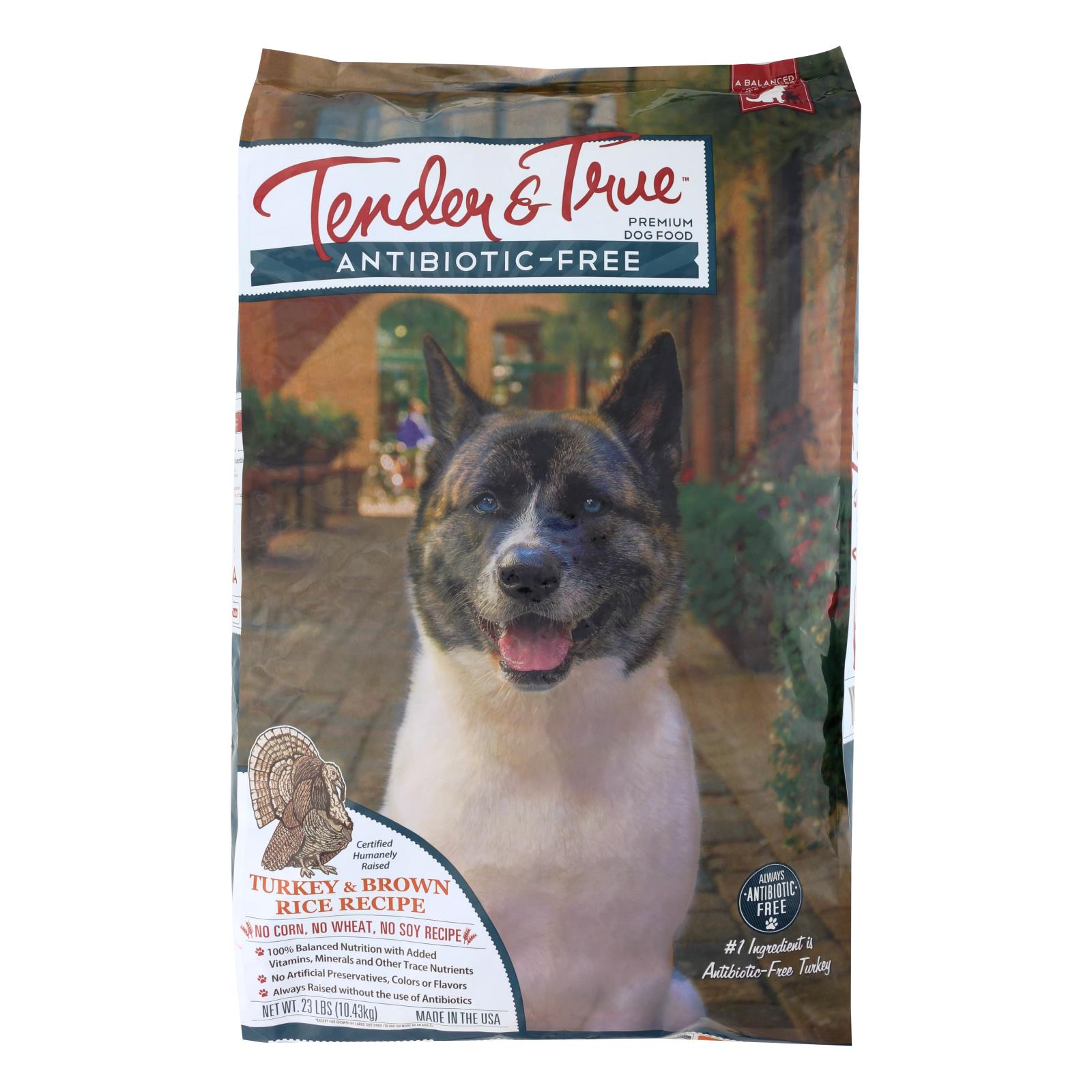 Alimento tierno y auténtico para perros, pavo y arroz integral, 23 lb