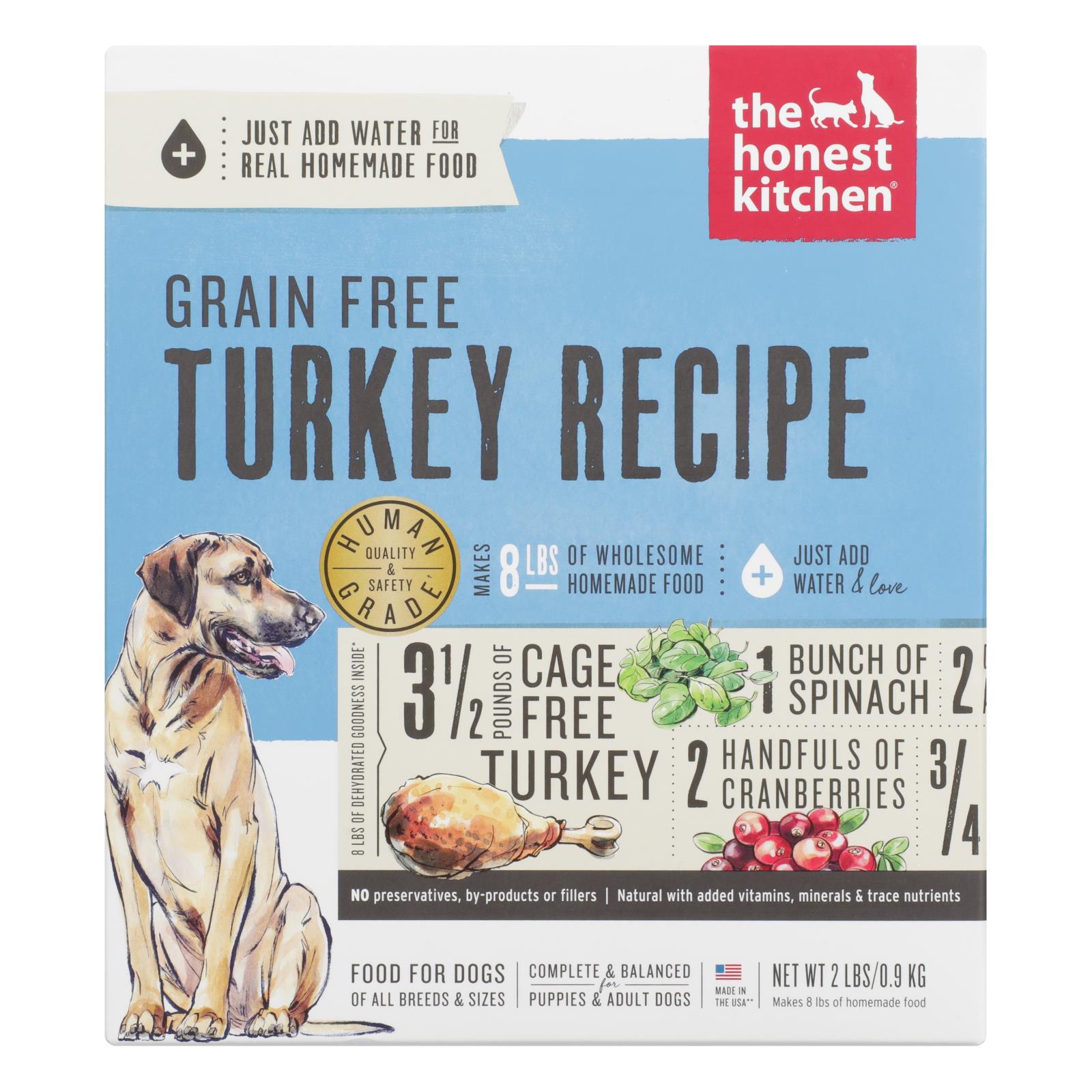 The Honest Kitchen Embark - Alimento para perros de pavo sin cereales - Caja de 6 - 2 lb.