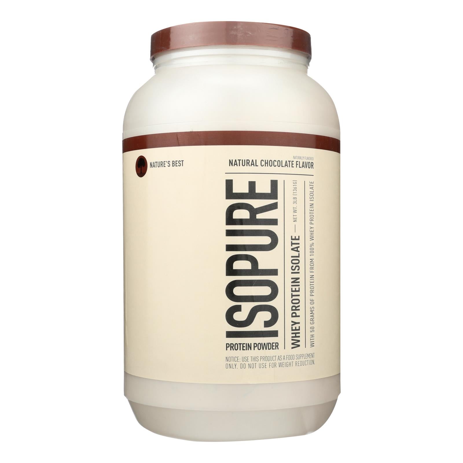 Isopure de Nature's Best - Proteína en polvo con sabor a chocolate (3 lb)