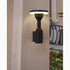 Lámpara de pared LED impermeable para exteriores, creativa, de color negro, para balcón, patio y porche
