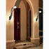 Lámpara de pared LED impermeable para exteriores, creativa, de color negro, para balcón, patio y porche