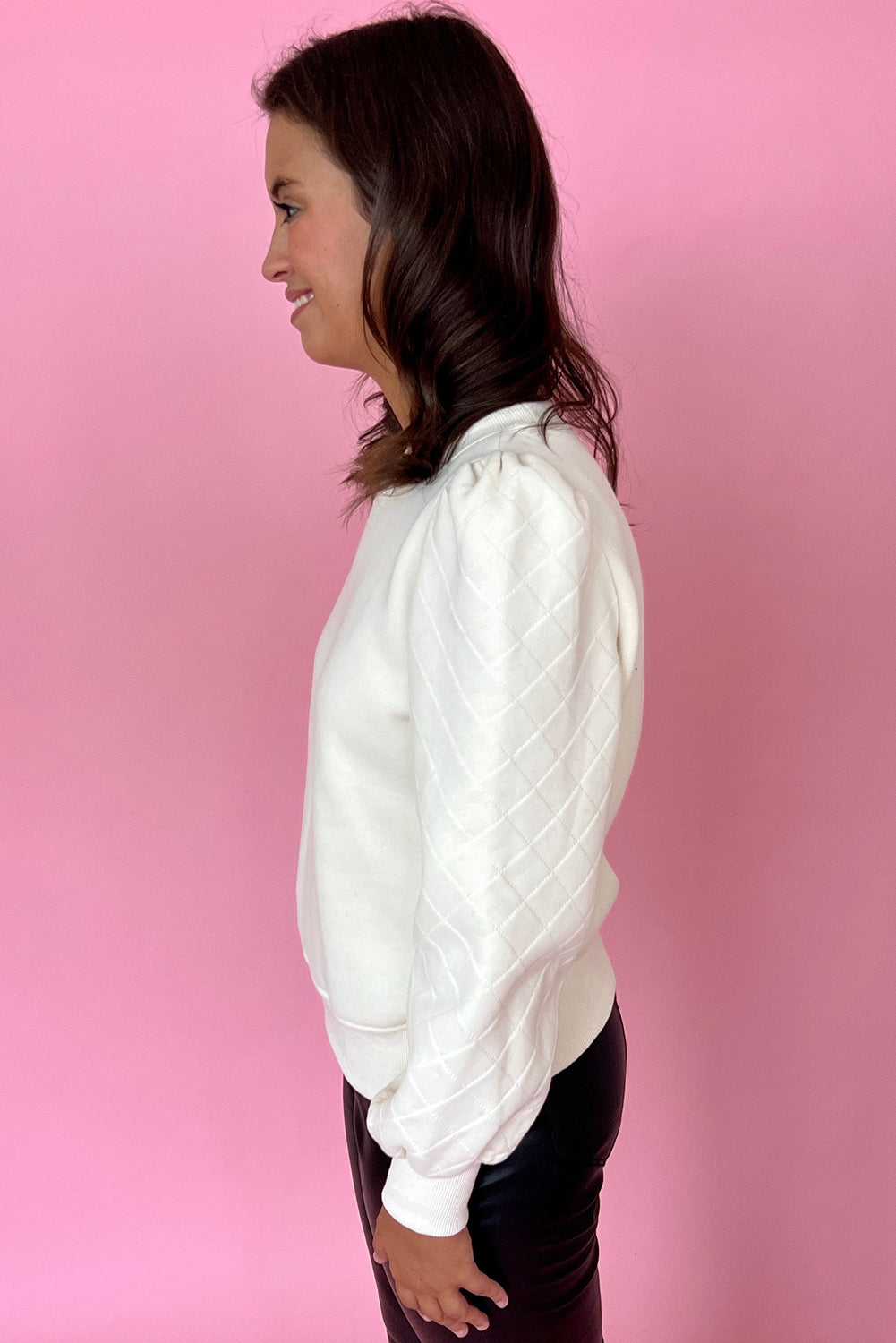 Cream Puff Sleeve Jumper