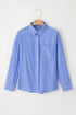 Women's Relaxed Fit Vertical Striped Shirt