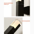 Lámpara de pared LED impermeable para exteriores, moderna, de color negro, para villas y porches