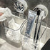 Light Luxury Style Glacier Pattern Suction Cup Shelf