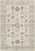Park Forest Traditional Beige Washable Area Rug