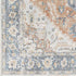 Estill Traditional Burnt Orange Washable Area Rug