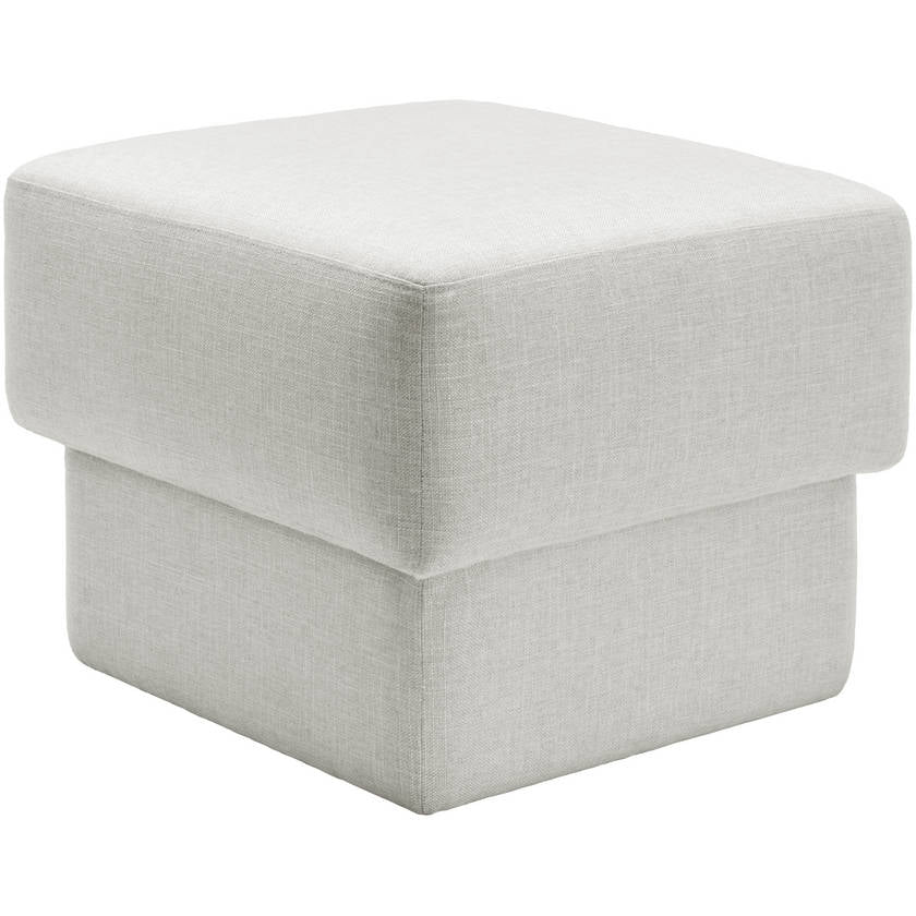 Viki White Ottoman