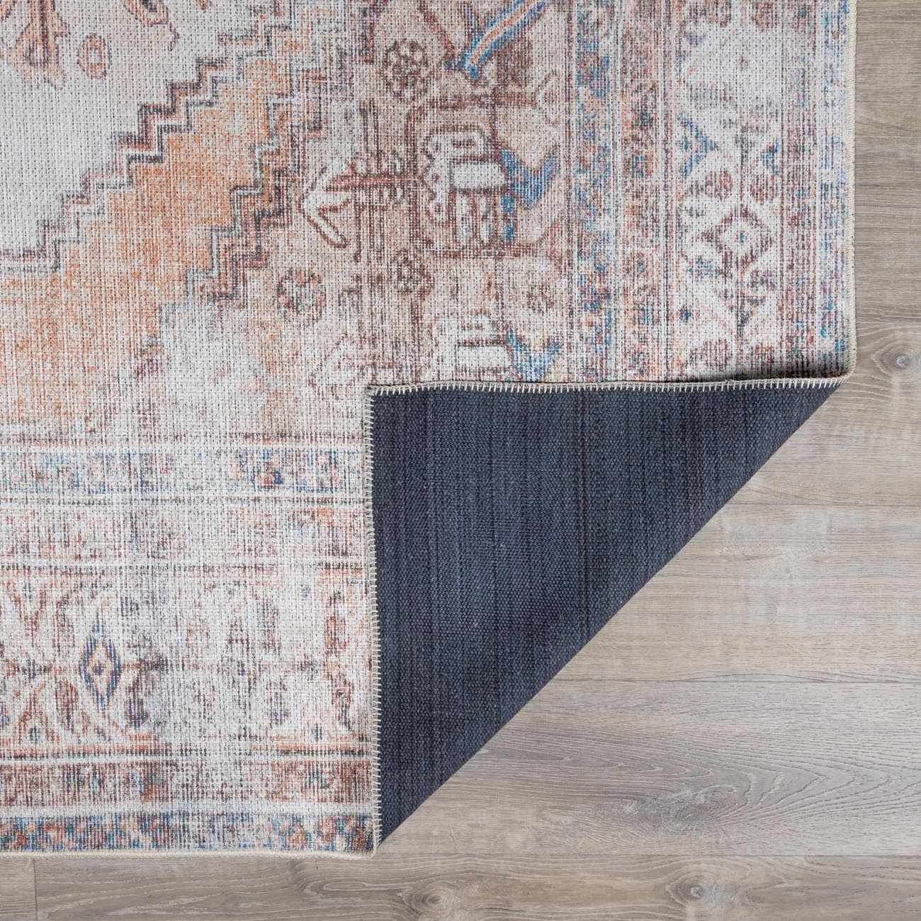 Alfombra lavable de pelo plano vintage Arncliffe
