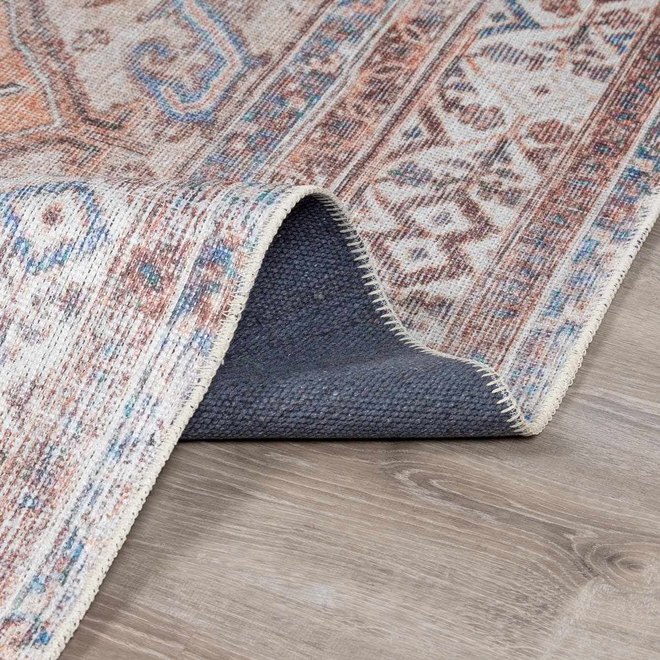 Alfombra lavable de pelo plano vintage Arncliffe