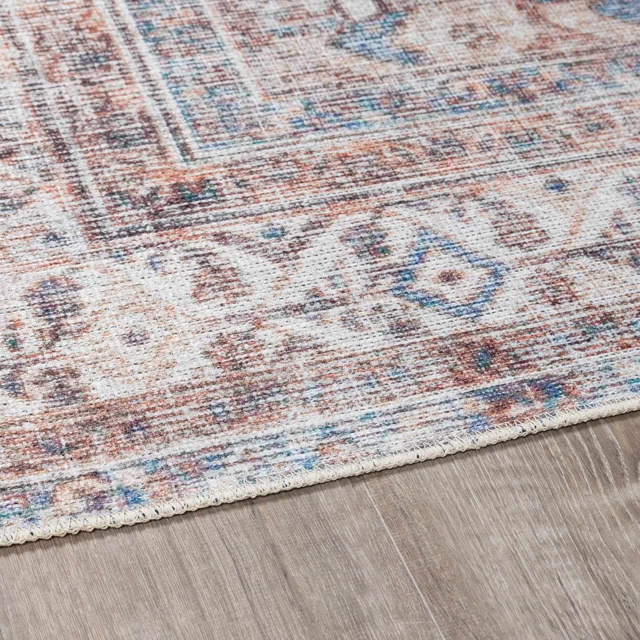 Alfombra lavable de pelo plano vintage Arncliffe