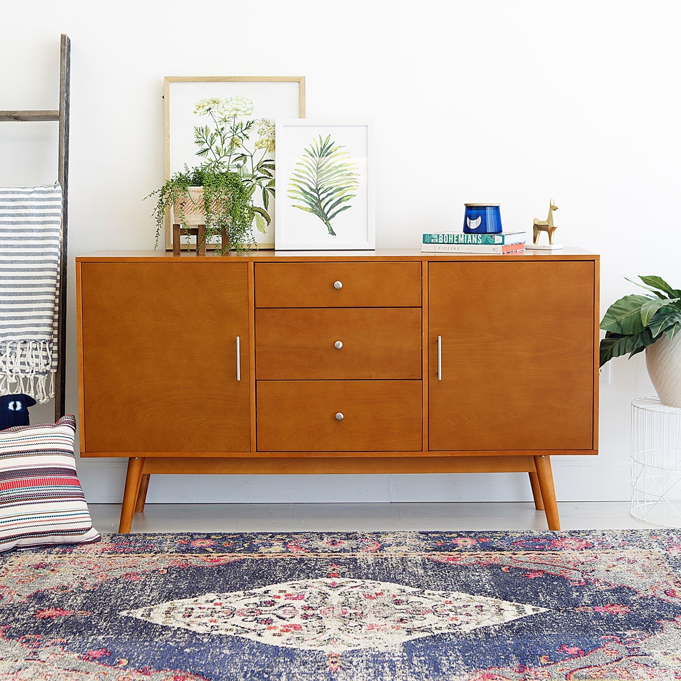 Mueble de TV de 60" de mediados de siglo