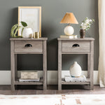 Mesita de noche / mesa auxiliar de estilo campestre