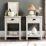 Mesita de noche / mesa auxiliar de estilo campestre
