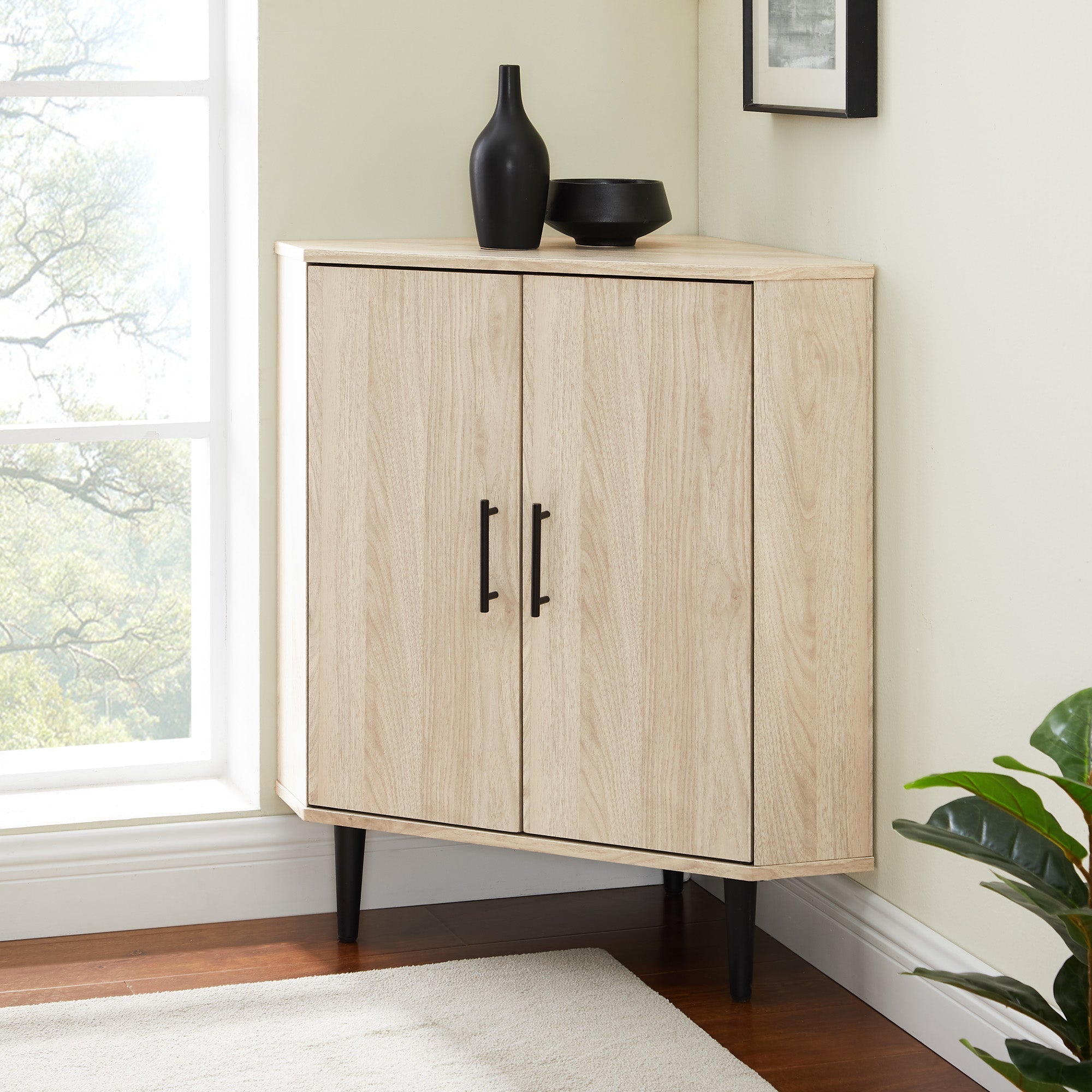 30" 2- Door Corner Accent Cabinet