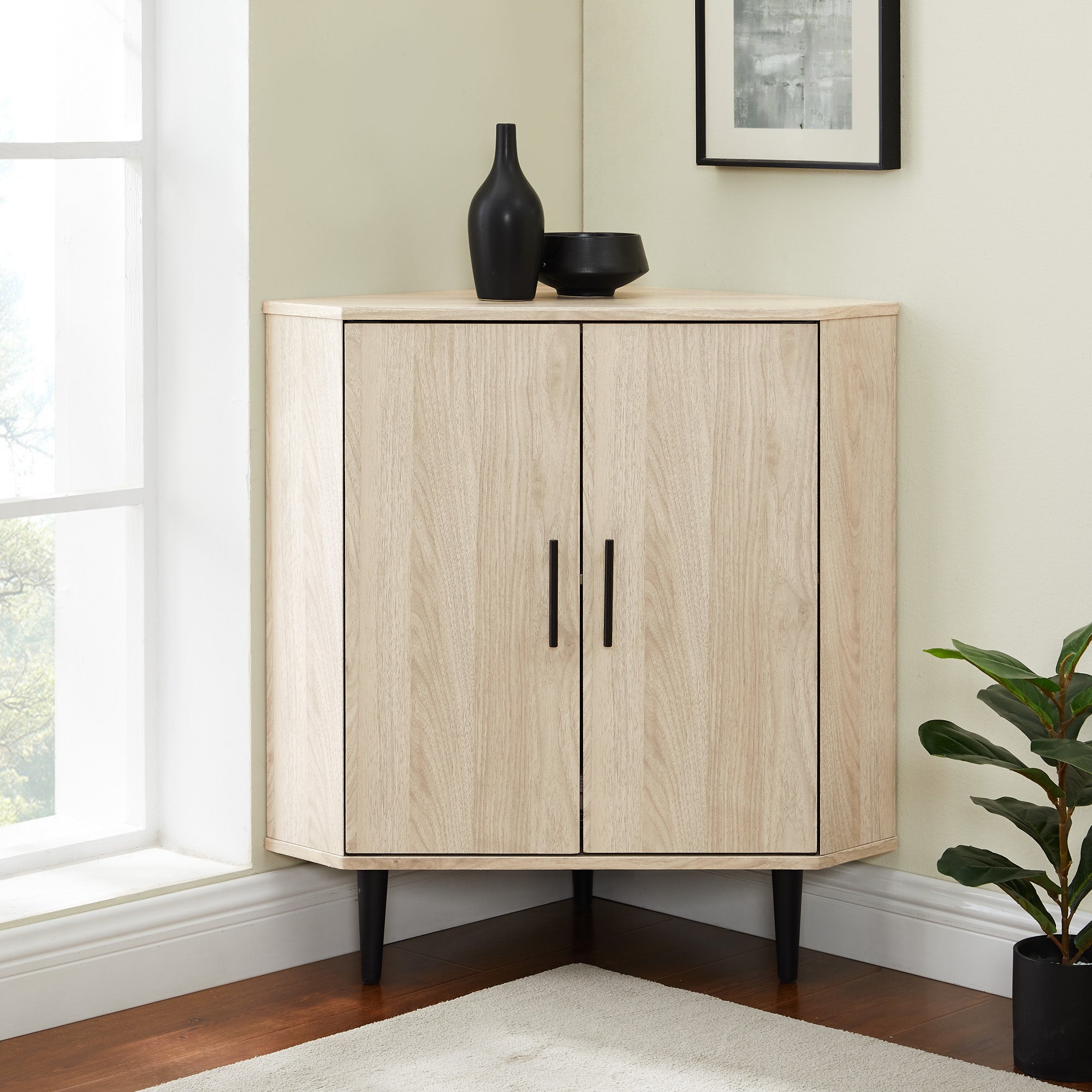 30" 2- Door Corner Accent Cabinet