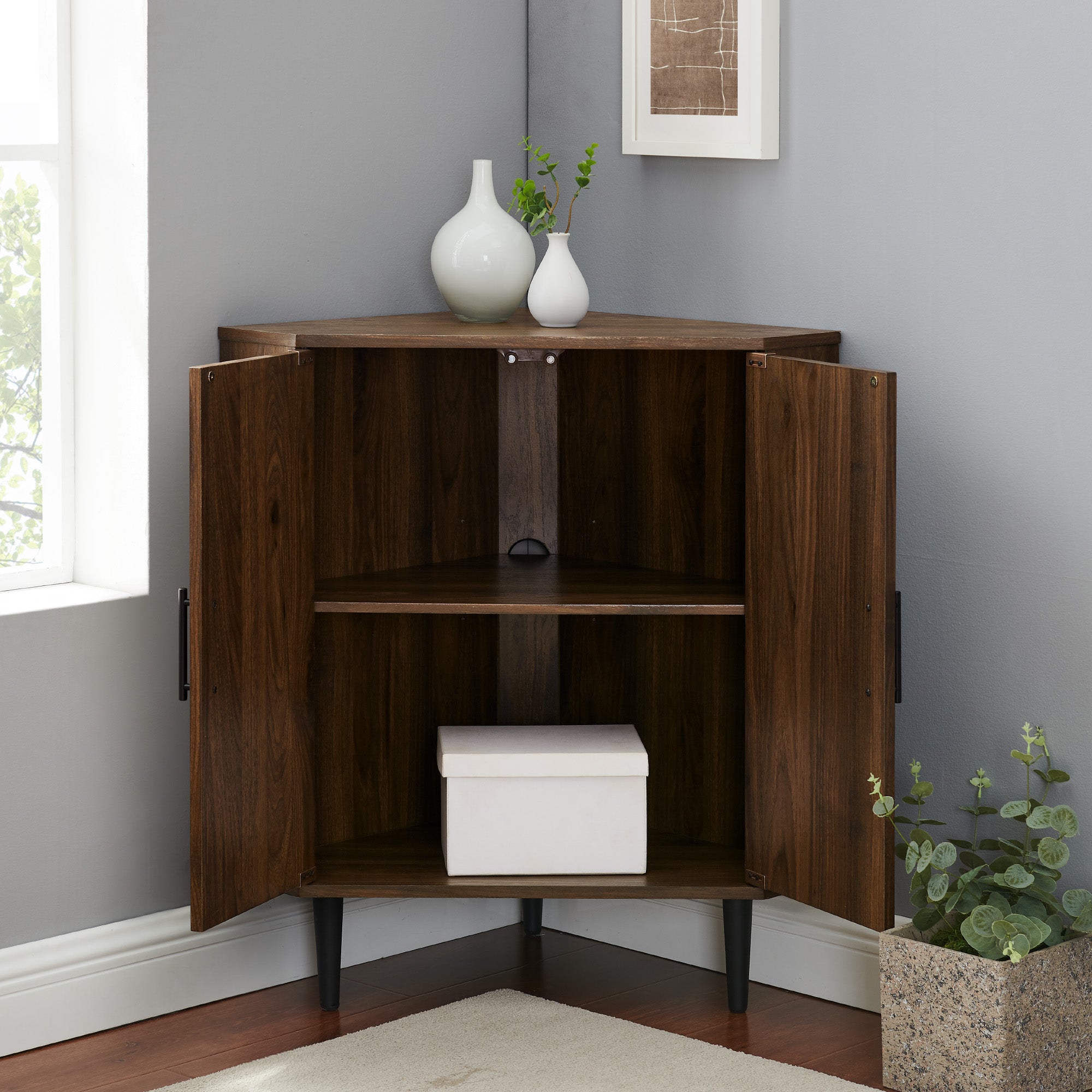 Gabinete de esquina con dos puertas y 30" Nora