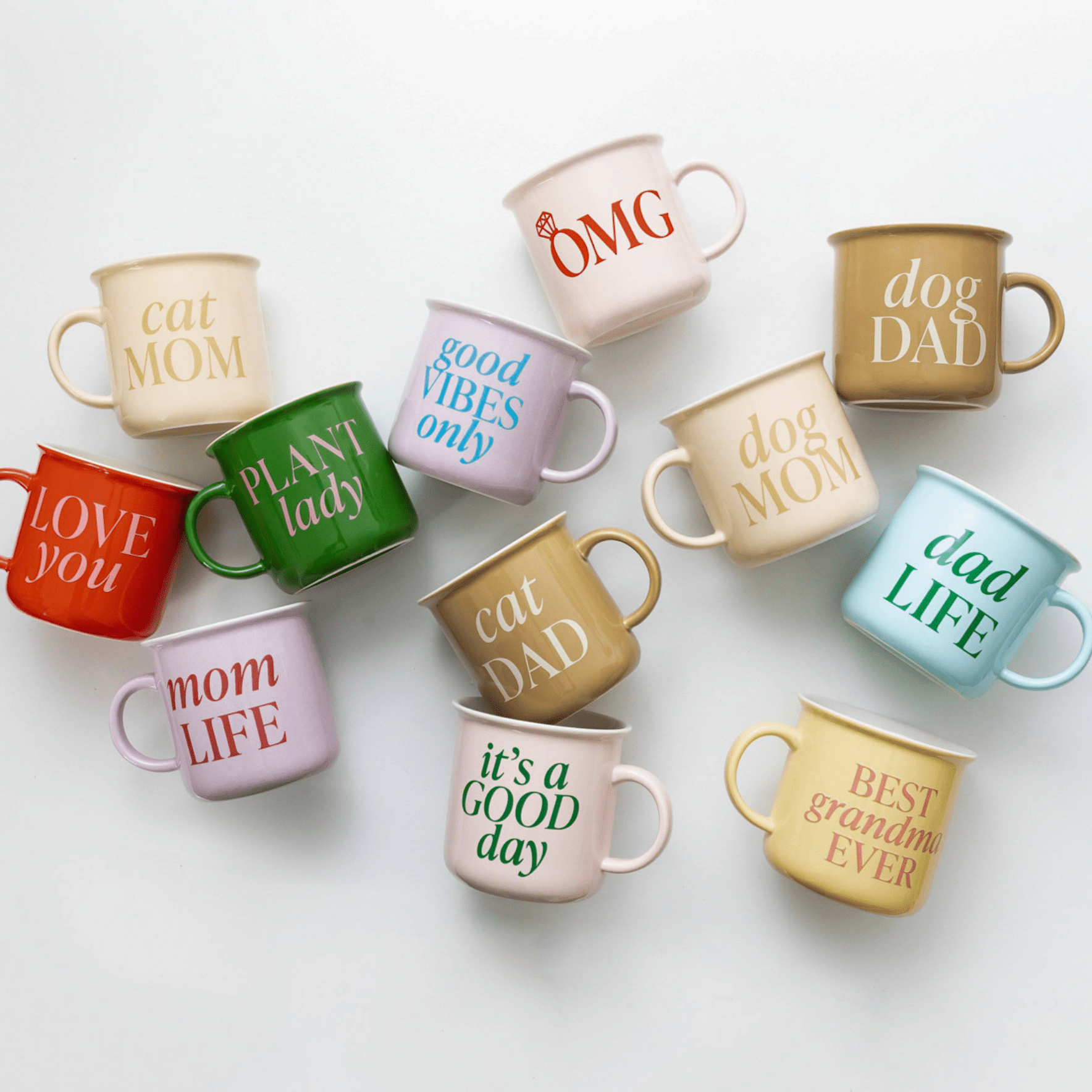 Taza de café OMG de 11 oz con diseño de fogata